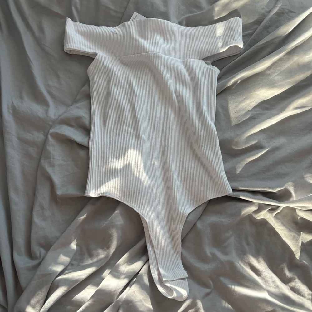 Cotton On Ribbed off the Shoulder Bodysuit